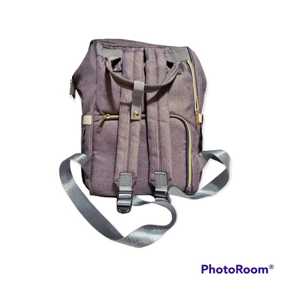 Land Diaper Bag Backpack Gray Gently Used - Picture 3 of 7